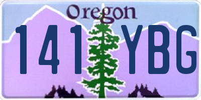 OR license plate 141YBG