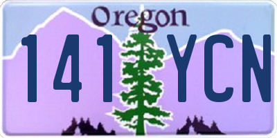 OR license plate 141YCN