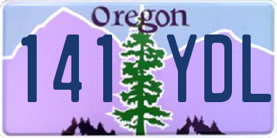 OR license plate 141YDL