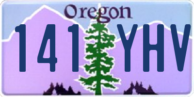 OR license plate 141YHV