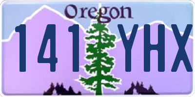 OR license plate 141YHX