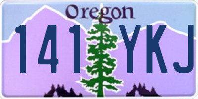 OR license plate 141YKJ