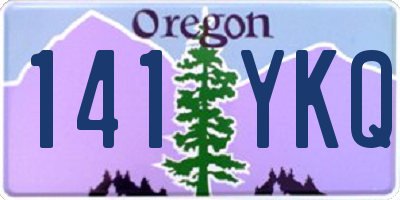 OR license plate 141YKQ