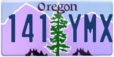 OR license plate 141YMX