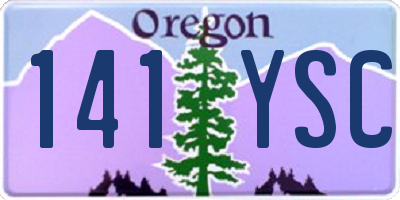 OR license plate 141YSC