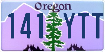 OR license plate 141YTT