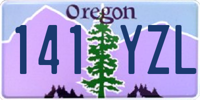 OR license plate 141YZL