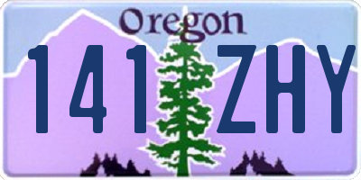 OR license plate 141ZHY