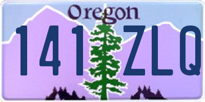 OR license plate 141ZLQ