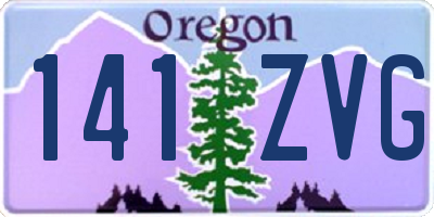 OR license plate 141ZVG