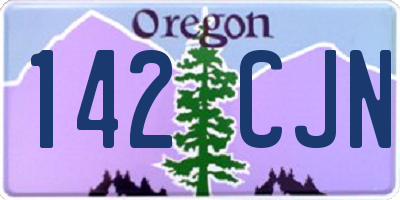 OR license plate 142CJN