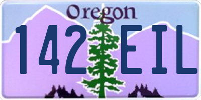 OR license plate 142EIL