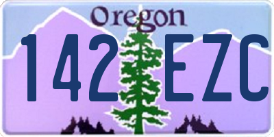 OR license plate 142EZC