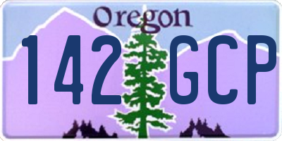 OR license plate 142GCP
