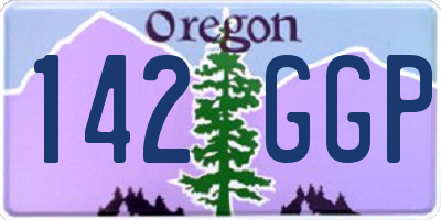 OR license plate 142GGP