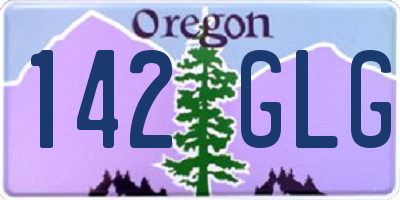 OR license plate 142GLG
