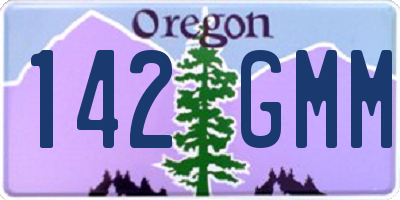 OR license plate 142GMM