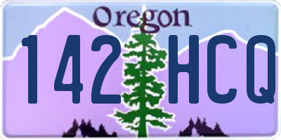 OR license plate 142HCQ