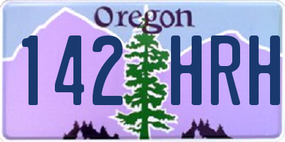 OR license plate 142HRH