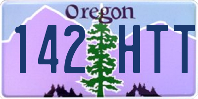 OR license plate 142HTT