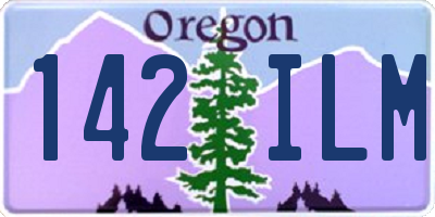 OR license plate 142ILM