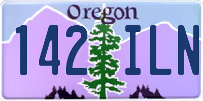 OR license plate 142ILN