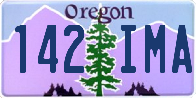 OR license plate 142IMA