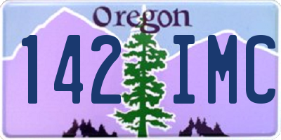 OR license plate 142IMC