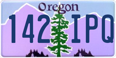 OR license plate 142IPQ