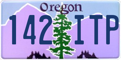 OR license plate 142ITP