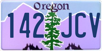 OR license plate 142JCV