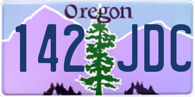 OR license plate 142JDC