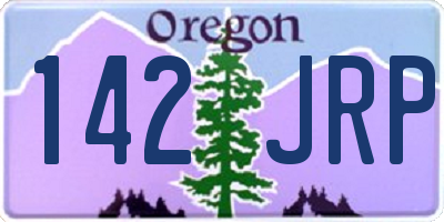 OR license plate 142JRP
