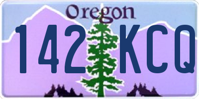 OR license plate 142KCQ