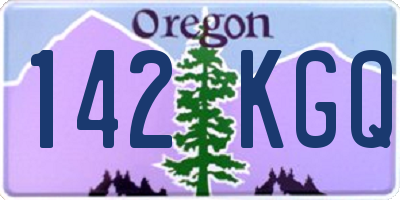 OR license plate 142KGQ