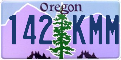 OR license plate 142KMM