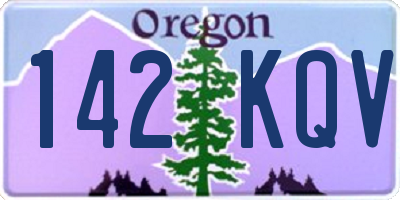 OR license plate 142KQV