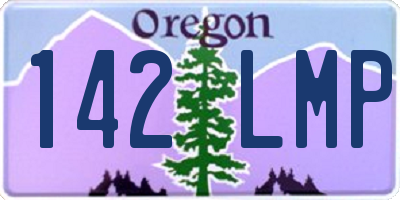 OR license plate 142LMP