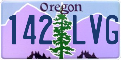 OR license plate 142LVG