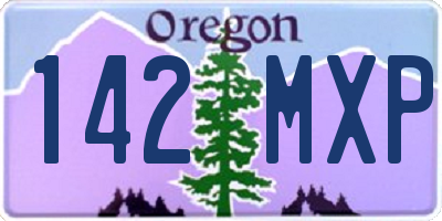 OR license plate 142MXP