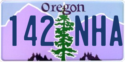 OR license plate 142NHA