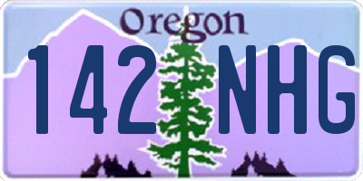 OR license plate 142NHG