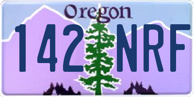 OR license plate 142NRF