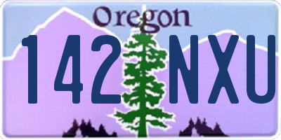 OR license plate 142NXU