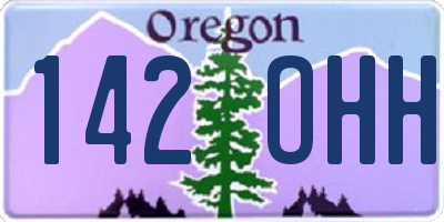 OR license plate 142OHH