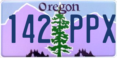 OR license plate 142PPX