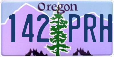 OR license plate 142PRH