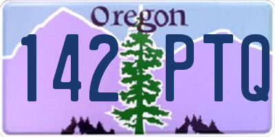OR license plate 142PTQ