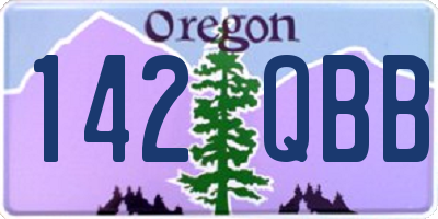 OR license plate 142QBB