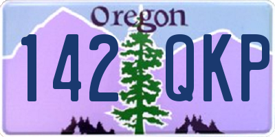 OR license plate 142QKP